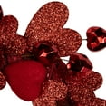 thumbnail image 4 of Northlight Heart Shaped Glittered Valentine's Day Wreath - 22" - Red, 4 of 5
