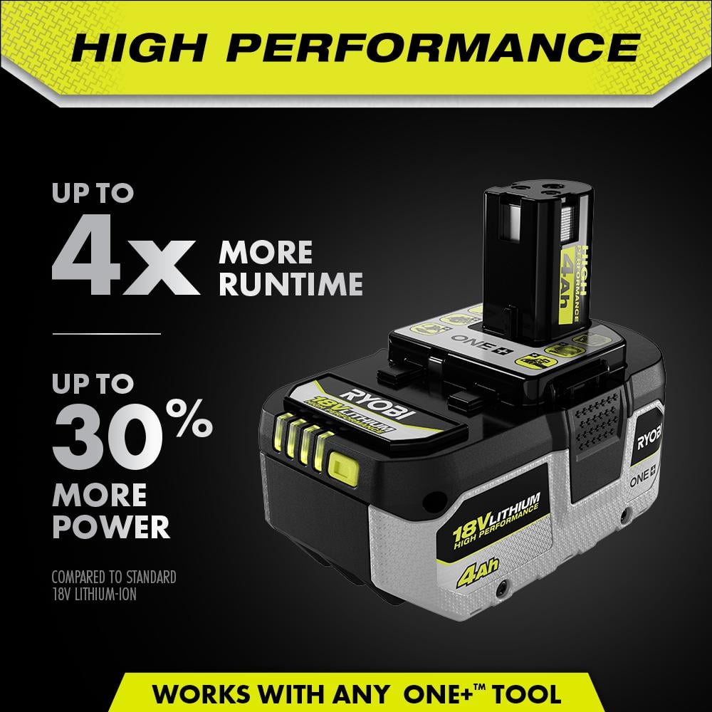 ONE+ 18V HIGH PERFORMANCE Lithium-Ion 4.0 Ah Battery (2-Pack