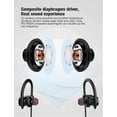 thumbnail image 5 of Auriculares Bluetooth, auriculares inalámbricos deportivos IPX7 resistentes al agua, 10 horas de reproducción con micrófono, 5 of 5