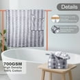 thumbnail image 3 of Sanmadrola Bath Towels Set of 8, 2 Bath Towels 2 Washcloths 4 Hand Towel -700 GSM 100% Cotton High Absorbent Quick Dry Gray Bath Sheets for Bathroom,Gym,Hotel, 3 of 7