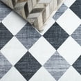 thumbnail image 6 of SAFAVIEH Santa Clara Elwyn Geometric Polyester Machine Washable Runner Rug, Ivory/Grey Black, 2'6" x 8', 6 of 10