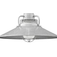 thumbnail image 3 of RRRS18-GA-Millennium Lighting-R Series - 1 Light Stem Hung Railroad Shade-10 Inch Tall and 18 Inch Wide-Galvanized Finish, 3 of 3