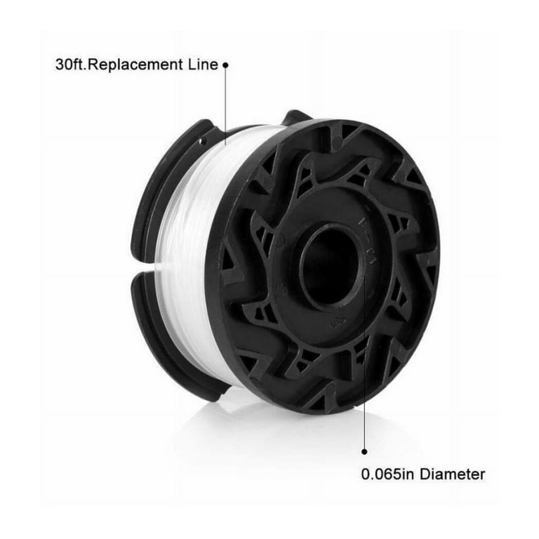Trimmer Spool 1 Pack & Cap & Spring Replacement for Black Decker .065 AF-100