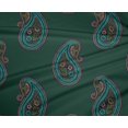thumbnail image 4 of oneOone Polyester Lycra Fabric Paisley Block Print Fabric By The Yard 56 Inch Wide, 4 of 4