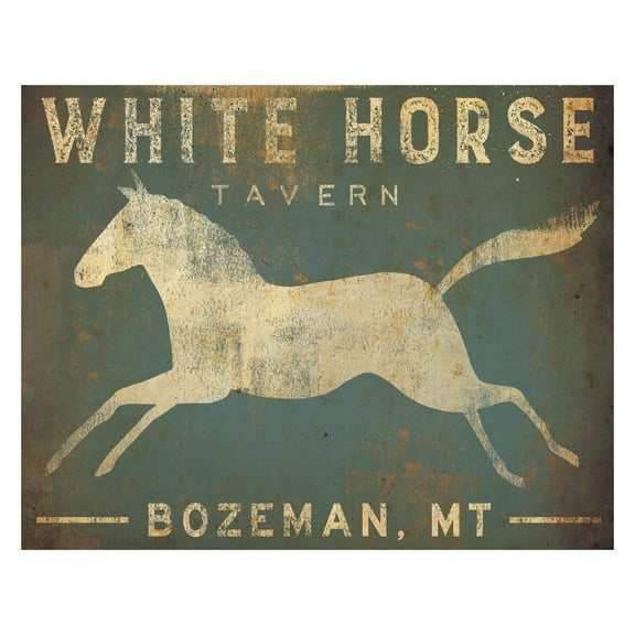 White Horse Tavern Bozeman, MT Print by Ryan Fowler; One 14x11in Paper Poster
