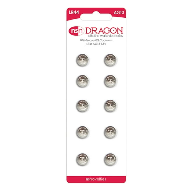 Dragon Alkaline Batteries Ag13 Lr44 Pack Of 10 Walmart Com Walmart Com