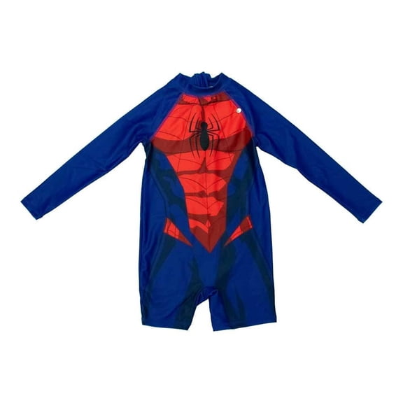 Traje de Baño Marvel para Niño con Estampado de Spider-Man Azul Talla 10