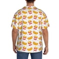 thumbnail image 3 of Kdxio Men's Hawaiian Shirt for Men Short Sleeve Shirt Hot Dog Summer Casual Holiday Beach Button Down T-Shirts, 3 of 5