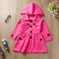 thumbnail image 2 of Lindreshi Winter Coats for Toddler Girls and Boys Toddler Kids Baby Girl Long Sleeve Solid Ruched Hooded Windproof Coat Outwear, 2 of 9