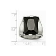 thumbnail image 6 of Stainless Steel Black CZ Polished Ring Size: 7; for Adults and Teens; for Women and Men, 6 of 6