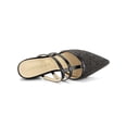 thumbnail image 4 of BLISSFUL STEP Women's Glitter Pointy Toe Flats Mules, 4 of 7