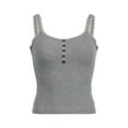 thumbnail image 3 of Coduop Women's Casual Lace Trim Sleeveless Basic Cami Crop Top Camisole, 3 of 8