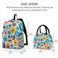 thumbnail image 2 of ALAZA Backpack Set Cute Blue and Yellow Animals Elementary School Bags Student BookBag with Lunch Bag, 2 of 6
