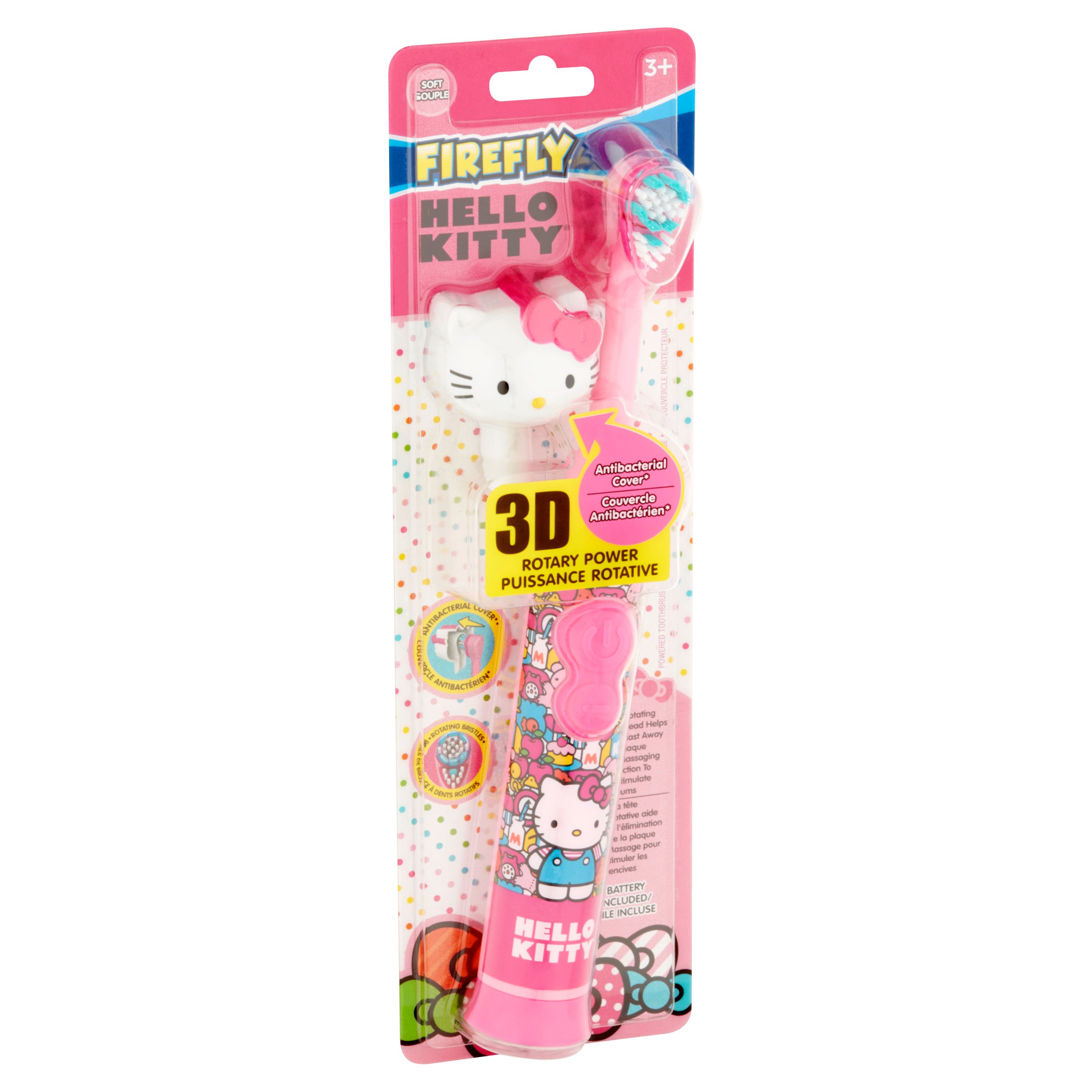 Firefly Hello Kitty Power Toothbrush with Cover, Battery Included, Ages 3+ - image 2 of 10