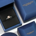thumbnail image 5 of Gem Stone King 10K Two Tone Gold Peach Morganite Solitaire Engagement Ring for Women | 0.82 Cttw | Cushion 6MM | Gemstone October Birthstone | Size 6, 5 of 6