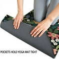 thumbnail image 3 of Pioneer Flower Floral Print Pattern Hot Yoga Mat Towel Non Slip for Hot Yoga - Quick-Drying Yoga Mat Cover with 4 Corner Pockets with Travel Bag - Hot Yoga Towel Non Slip 74"x26", 3 of 6