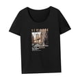 thumbnail image 4 of Camiseta para Mujer Verano Tops de Verano para Caminar Compras Regalo del día de San Valentín SG, 4 of 7