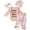 #01 Red, variant on Toddler Baby Girl 4 Piece Outfit Ribbed Ruffle Long Sleeve Bodysuit Print Pants Bow Headband Hat Set Newborn Kaprioy Girls Clothes Fall Winter