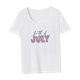 thumbnail image 4 of Camiseta para mujer Yuyangstore verano casual elegante deportiva básica, 4 of 7