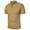 Khaki, variant on Polo Shirts for Men with Pure Solid Collar Short Sleeve Button Front Top