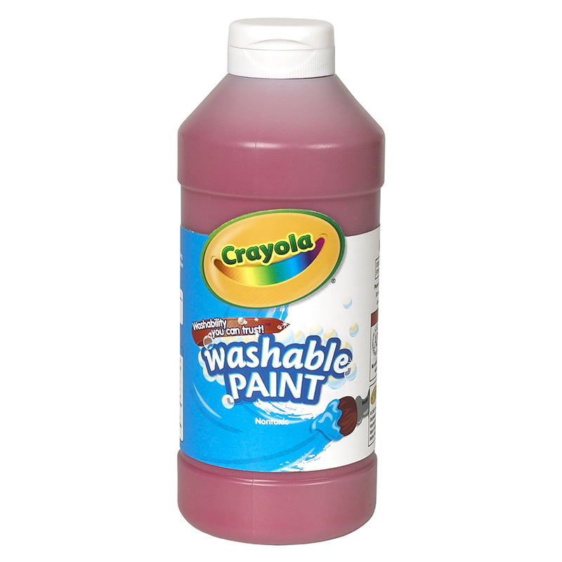 Crayola Red Washable Paint 16 Ounce Squeeze Bottle