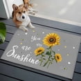 thumbnail image 3 of Sunflowers Entryway Rug 2'x3'&nbsp; Non Slip Front Door Mats, Spring Summer Bees Yellow Floral Grey Entrance Rugs Indoor Outdoor Carpet, Washable Floor Mats Small Area Rug for Bedroom Kitchen, 3 of 8