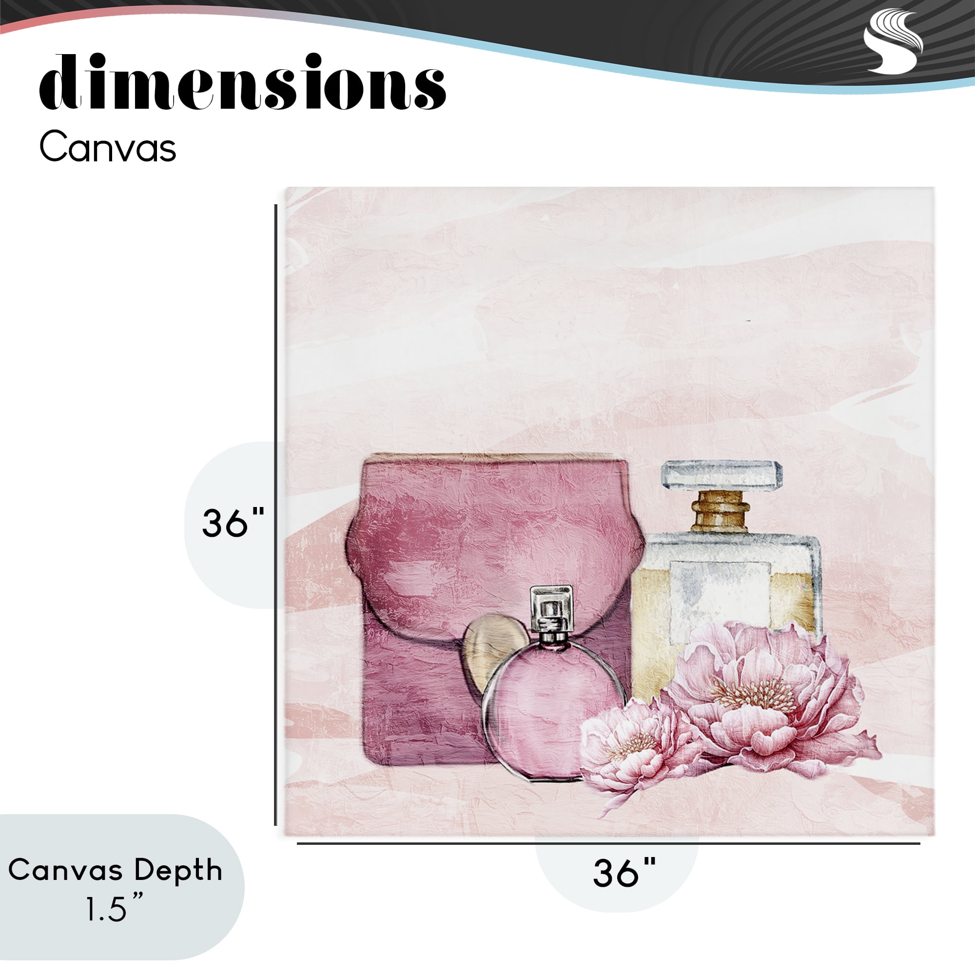 Stupell Industries Blush Glam Time Collection Canvas Wall Art, design by Kim Allen