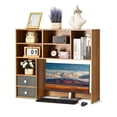 thumbnail image 1 of VEVOR Desktop Bookshelf Wood Desktop Storage Organizer 3-Tier for Office & Home, 1 of 9