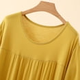 thumbnail image 6 of cfhntfmh Women's Modal Summer Nightgown Short Sleeve Round Neck Sleepshirt Loose Comfy Sleepwear Mid Sleep Dress, 6 of 6