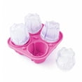 thumbnail image 3 of Moldes De Silicona Para Cubitos De Hielo Bandeja de silicona con forma de flor de color rojo rosa,molde de una pieza para helados y paletas. Rkxzt, 3 of 8
