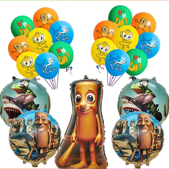 Tung Tung Sahur Balloons Party Supplies Decor Set Decorations Kit Fans Birthday