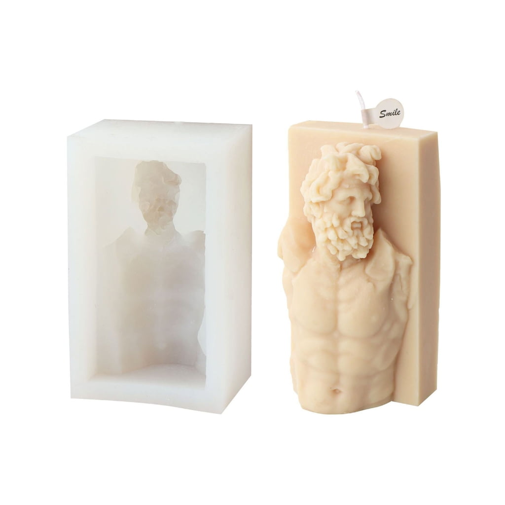Laocoon Statue Candle Silicone Mold, Sculpture Candle Mold for Candle Resin Craft Gypsum Ornament Home Decorations