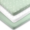 thumbnail image 1 of Sábanas para bebé Bublo Baby de algodón orgánico, 3 unidades, 97 x 61 cm, 1 of 6