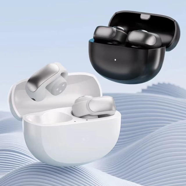 Ganfancp Open Ear Clip Bluetooth Headset Semi-In-Ear Compact Wireless Headset Water Proof Headset Clear Sound Long Life Solid Wearing Not Easy To Drop Rebajas Flash Deals Auricular*1 Cable de Carga*1