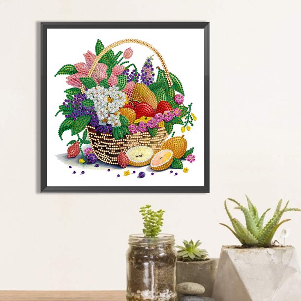 Cuadros Decorativos Diamond Painting 5D DIY Parcial Forma especial Taladro Cesta Decoración para el hogar (GSYX143) DQrwqpou embutido en tela
