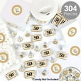 thumbnail image 2 of Big Dot of Happiness We Still Do - 50th Wedding Anniversary - Anniversary Party Candy Favor Sticker Kit - 304 Pieces, 2 of 8