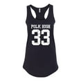 thumbnail image 2 of Wild Bobby, Polk High Bundy 33 Married with Children Fan, Pop Culture, Women Racerback Tank Top, Black, Small, 2 of 4