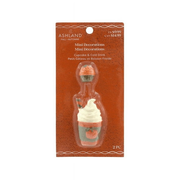 Ashland Fall Mini Decorations Cupcake Cold Drink