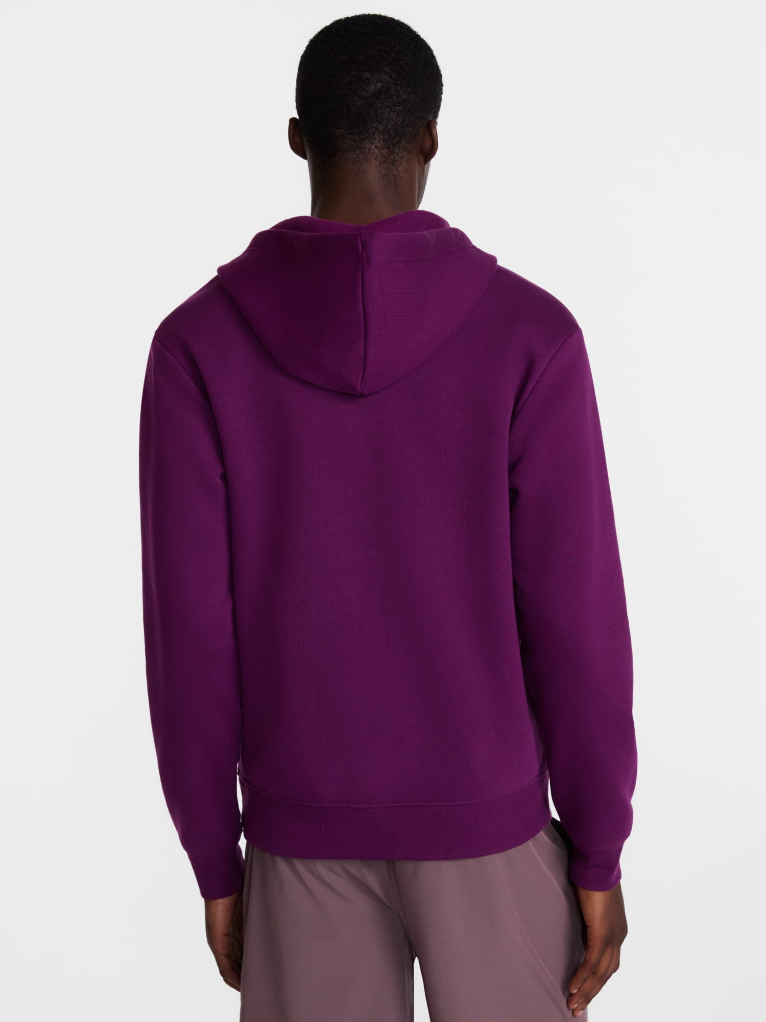 Athletic Works Men's and Big Men's Zip Up Fleece Hoodie Sweatshirt, Sizes XS-4XLT