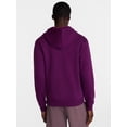 thumbnail image 4 of Athletic Works Men's and Big Men's Zip Up Fleece Hoodie Sweatshirt, Sizes XS-4XLT, 4 of 6