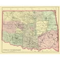 thumbnail image 3 of Bradley 18x15 Black Modern Framed Museum Art Print Titled - Oklahoma Indian Territory - Bradley 1887, 3 of 5