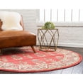 thumbnail image 5 of Unique Loom Savoy Fars Rug , 6' 1" x 6' 1" ,Red, 5 of 6