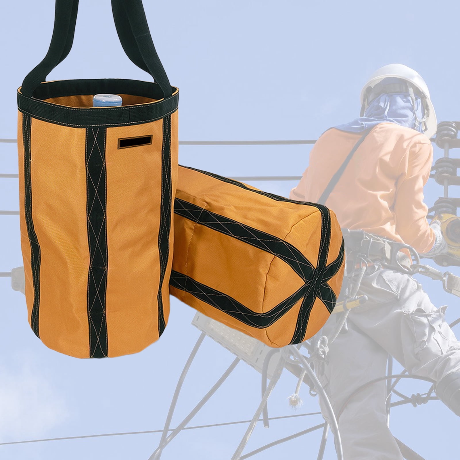 RUISINERY Tool Bag Bucket Linemen Bag Aerials Grunt Bag Utility Sacks Tool Organizers for Welders Ironworkers and Linemen