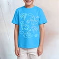 thumbnail image 2 of Staki Teen Boy Shirts Graphic Boys Short Sleeve Summer Crewneck Kids T-Shirts Top 2-9Y 10-14Y(Sky Blue,7-8 Years), 2 of 4