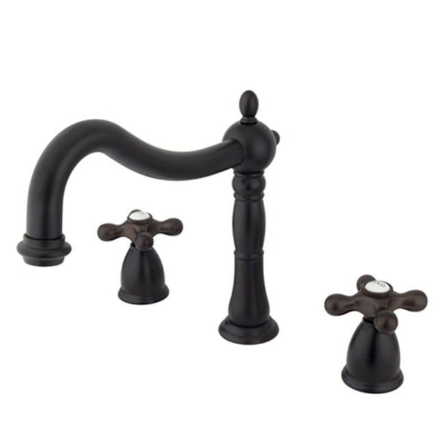 Kingston Brass KS1345AX 8 Inch -18 Inch Widespread Roman Tub Filler - Oil Rubbed Bronze