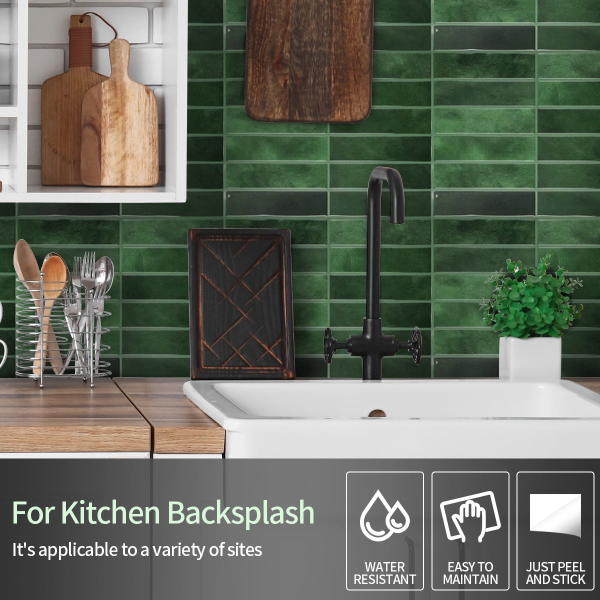 Peel and Stick Backsplash 3D Wall Tiles,Self-Adhesive,Oil Proof,Waterproof, Removable Wall Panels for Kitchen & Bathroom,Modern Design, Easy Install (10.7ft，12x9 inch,14 Pack)