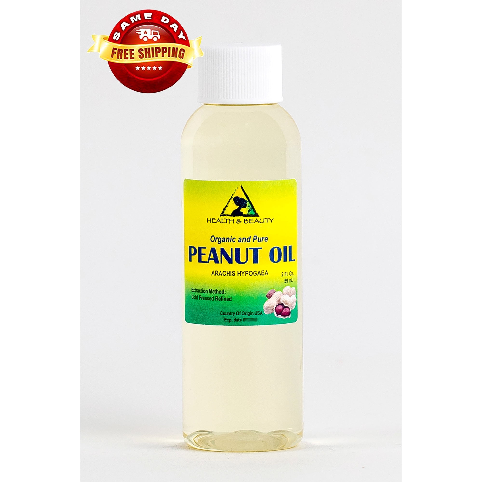 PEANUT OIL REFINED ORGANIC CARRIER COLD PRESSED 100% PURE 2 OZ