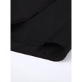 thumbnail image 5 of Demotime Mens Dress Shirts Short Sleeve Solid Formal Business Shirts Black 2XL, 5 of 8