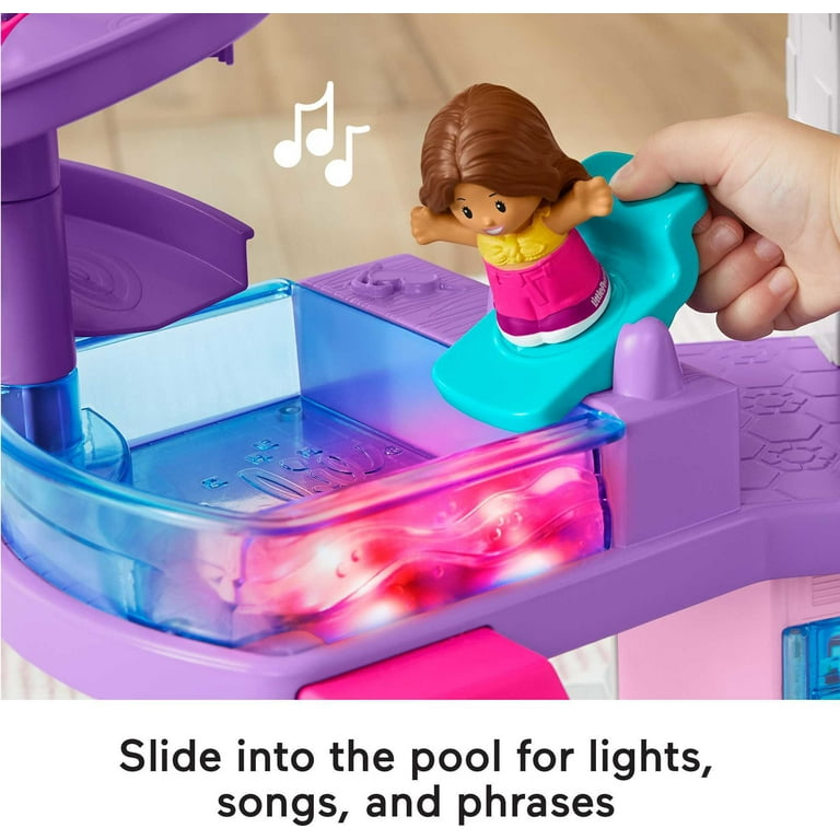Free Shipping Barbie Little Dream House Interactive Toddler Playset by Fisher Price Little People Walmart