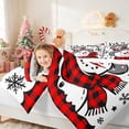 thumbnail image 5 of Manfei Snowman Full Size Bedding Sets 7-Piece Snow Full Size Bed in a Bag, Green Gold, Xmas Reversible, 5 of 6